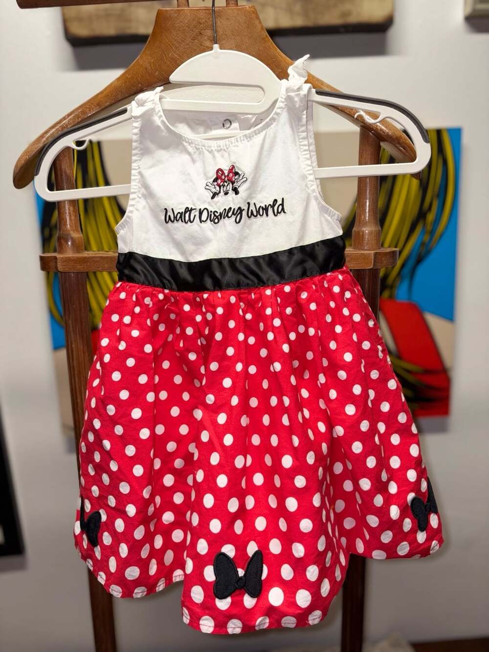 Disney Minnie Mouse Dress Size 3T Walt Disney World Polka Dot